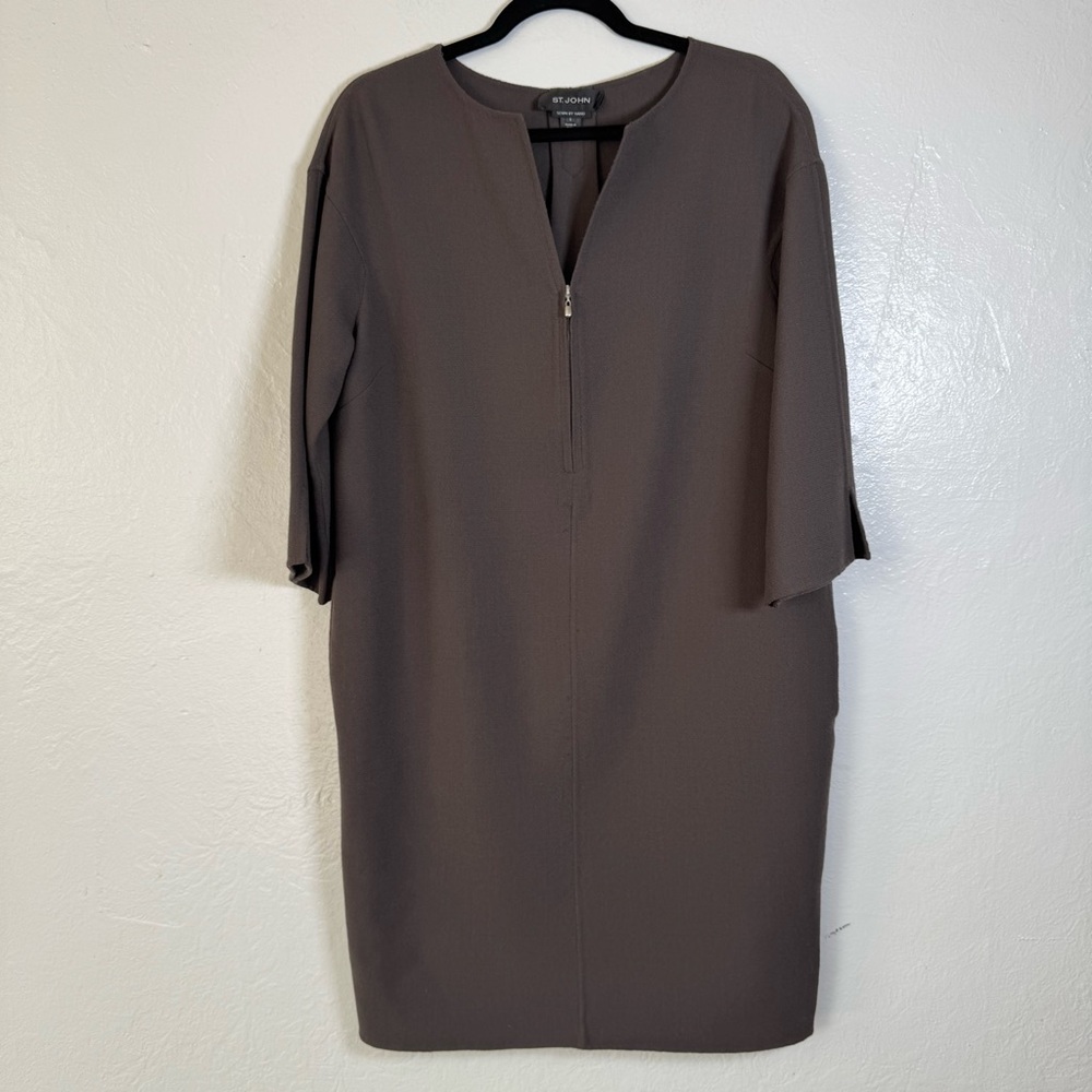 St. John Wool Sheath Dress